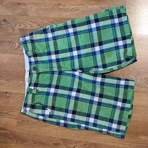 Aeropostale Green/Blue Plaid Men's Shorts. Size 30